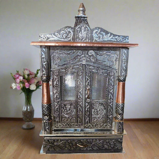 Silver Oxidized temple 12 X 6